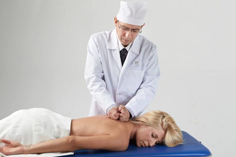 Massagem com osteocondrose cervical